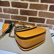 Gucci Top Handle Bag In Yellow Leather 686864 Size 21 x 15 x 7 cm - 5