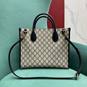 Gucci Supreme Canvas Tote Bag Black 31x26x14cm - 2