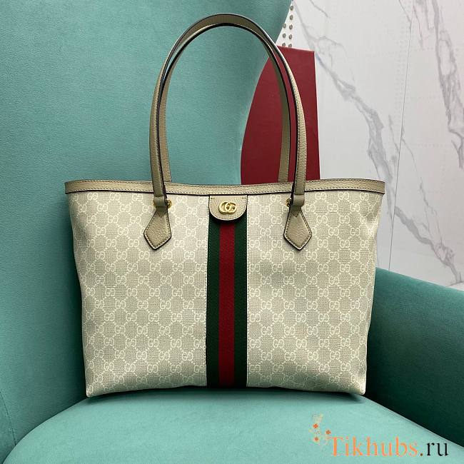 Gucci Ophidia Supreme Beige Tote Bag 38x28x14cm - 1