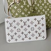 LV Neverfull Kaki and Beige 32x28x15cm - 4