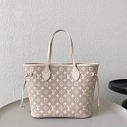 LV Neverfull Kaki and Beige 32x28x15cm - 3