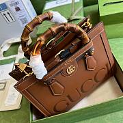 Gucci Diana Tote Brown Leather 27x24x11cm - 4