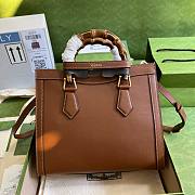 Gucci Diana Tote Brown Leather 27x24x11cm - 5