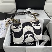 Chanel 19 Black and White Fabric 26cm - 5