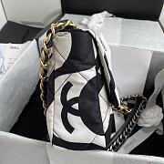 Chanel 19 Black and White Fabric 26cm - 4