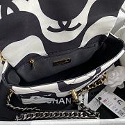 Chanel 19 Black and White Fabric 26cm - 2