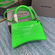 Balenciaga Hourglass Crocodile Green 23cm - 5