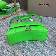 Balenciaga Hourglass Crocodile Green 23cm - 2