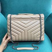 YSL Loulou Beige Silver Hardware 31x10x23cm - 2