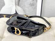 Dior Saddle Black Patent 25x6x20cm - 5