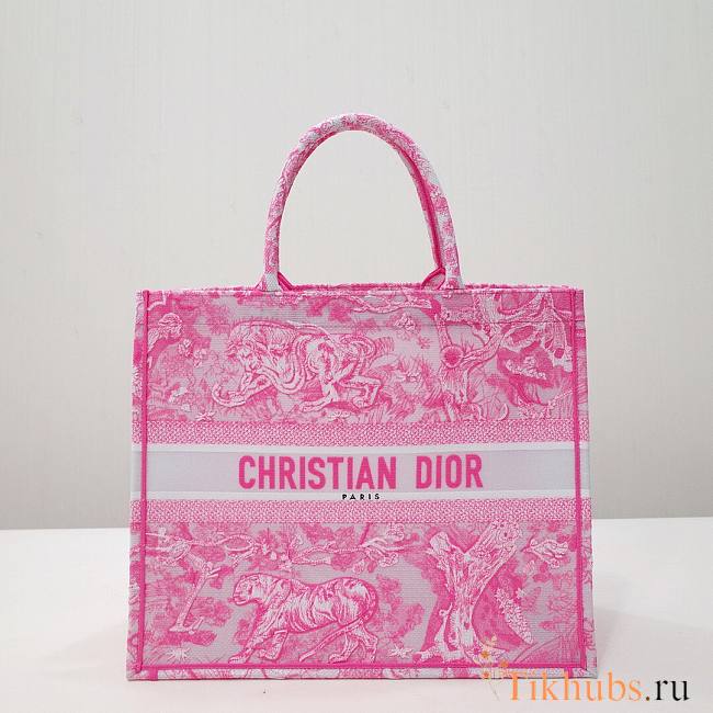 Dior Book Tote Pink 41cm - 1