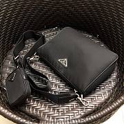 Prada Saffiano Black Shoulder Bag 24x18.5x6cm - 5