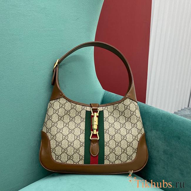 Gucci Jackie Brown Shoulder Bag 28.5x4x19cm - 1