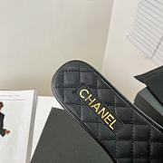 Chanel Black Turnlock Slide  - 2