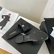 Chanel Black Turnlock Slide  - 4