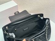 Chanel Vintage Black Silver Hardware Bag 36x12x25cm - 6