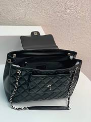 Chanel Vintage Black Silver Hardware Bag 36x12x25cm - 5