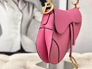 Dior Saddle Pink 25x6x20cm - 6