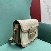 Gucci 1955 Horsebit Beige Shoulder Bag Size 25 x 18 x 8 cm - 3