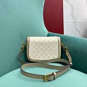 Gucci 1955 Horsebit Beige Shoulder Bag Size 20.5 x 5 x 15 cm - 2