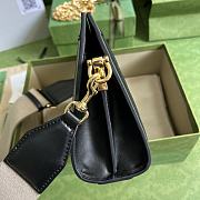 Gucci Matelassé Leather Black Shoulder Bag 26x17.5x8cm - 2