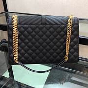 YSL Envelope Large Black Cavier Gold Hardware 31x21x8cm - 3