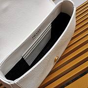 Prada Saffiano Leather Shoulder Bag White 22x14x6.5cm - 2