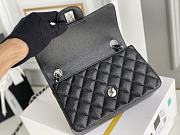 Chanel Flap Bag Caviar Black SHW Size 20 cm  - 4