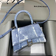 Balenciaga Hourglass Denim 23x10x14cm - 1