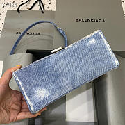 Balenciaga Hourglass Denim 23x10x14cm - 4