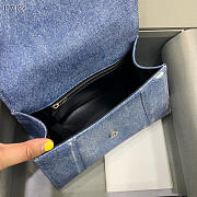 Balenciaga Hourglass Denim 23x10x14cm - 5