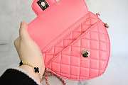 Chanel Heart Pink Bag Lambskin 18x16.5x6.5cm - 5