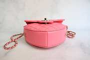 Chanel Heart Pink Bag Lambskin 18x16.5x6.5cm - 6