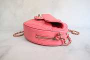 Chanel Heart Pink Bag Lambskin 18x16.5x6.5cm - 4