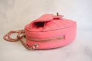 Chanel Heart Pink Bag Lambskin 18x16.5x6.5cm - 2