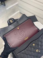 Chanel Flap Bag Black Lambskin Gold Hardware 30cm - 2