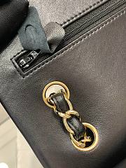 Chanel Flap Bag Black Lambskin Gold Hardware 30cm - 5