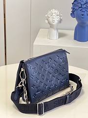 LV Coussin Navy Blue 26x20x12cm - 4