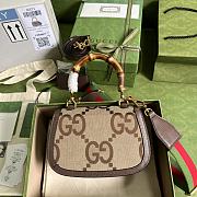 Gucci Small Top Handle Bag With Bamboo 675797 Size 21 x 15 x 7 cm - 2