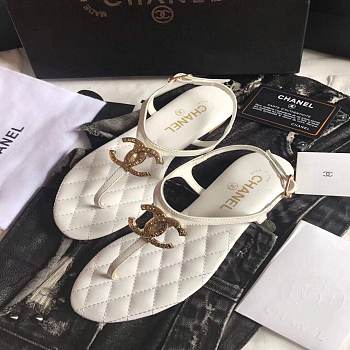 Chanel Women’s Sandals Chanel Slippers Lambskin 