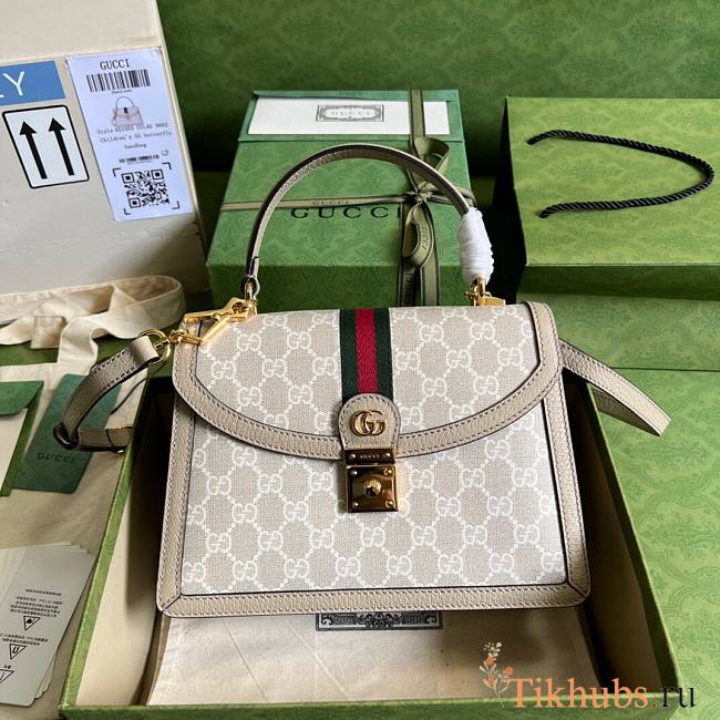 Gucci GG Ophidia Handbag Beige 25x17.5x7cm - 1