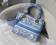 Dior Lady D-lite Blue 24x20x11cm - 5