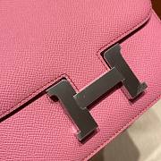 Hermes Constance Pink Silver Hardware 19cm - 2