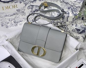 Dior 30 Montaigne Gray Gold Hardware 24x17x8cm