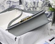 Dior 30 Montaigne Gray Gold Hardware 24x17x8cm - 6