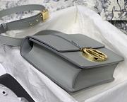 Dior 30 Montaigne Gray Gold Hardware 24x17x8cm - 5