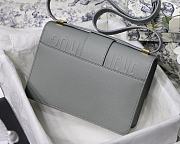 Dior 30 Montaigne Gray Gold Hardware 24x17x8cm - 3