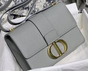 Dior 30 Montaigne Gray Gold Hardware 24x17x8cm - 2