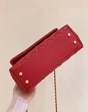 Chanel Coco Top Handle Bag Red 24 cm - 5