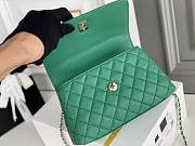 Chanel Coco Handle Green Cavier Gold Hardware 24x14x10cm - 4